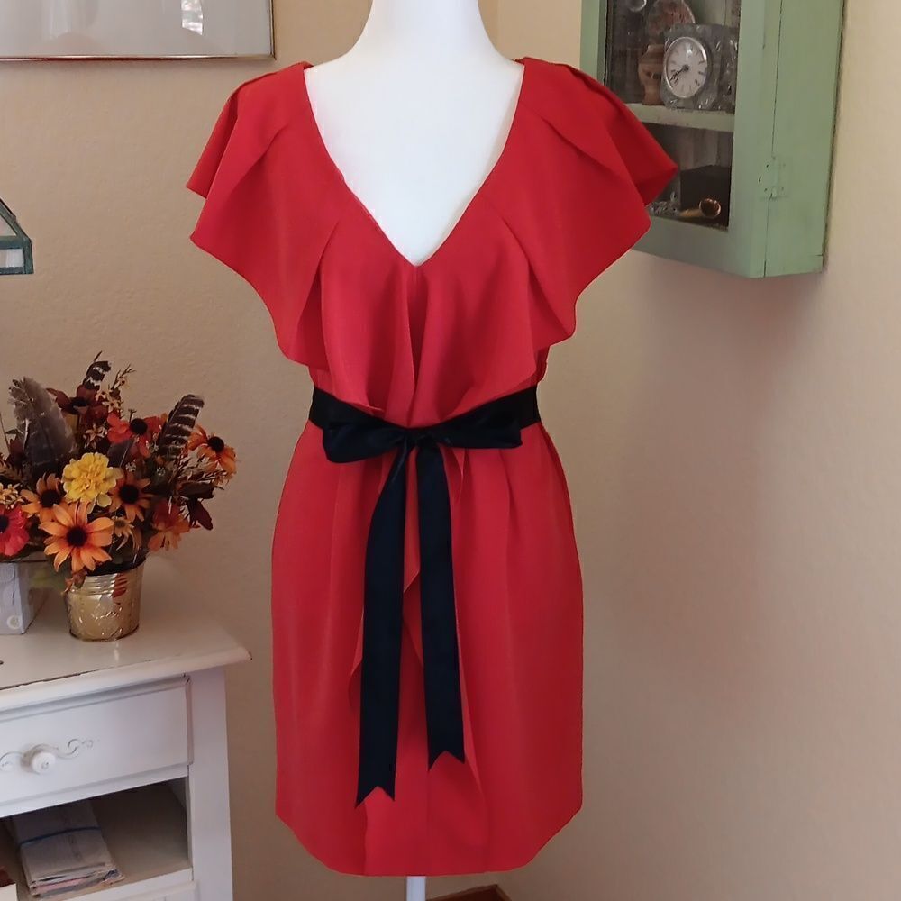 Wayne Cooper Red Dress - Picture 3 of 11